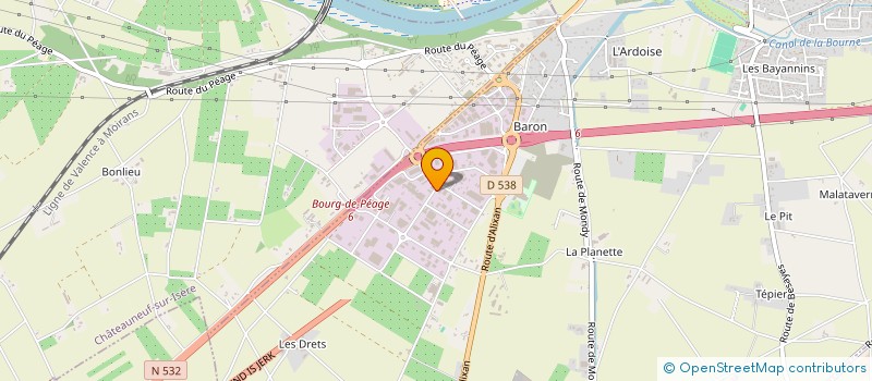 localisation de l'entreprise GEO PLUS à BOURG-DE-PEAGE