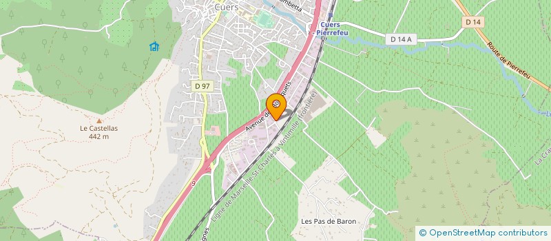 localisation de l'entreprise GEO SONDAGES à CUERS