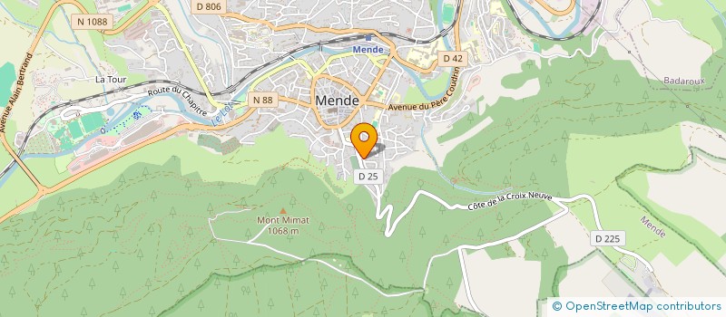 localisation de l'entreprise GEO TOPO 48 à MENDE