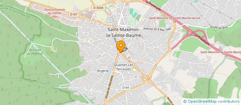 localisation de l'entreprise GEO-TOPO-MESURES PACA à SAINT-MAXIMIN-LA-SAINTE-BAUME