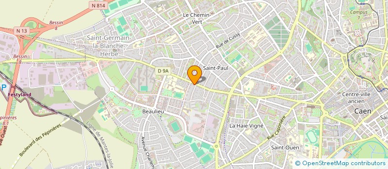 localisation de l'entreprise GEO TRT à CAEN