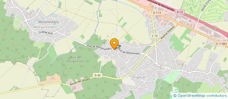 localisation de l'entreprise GEO-XP  ORGEVAL