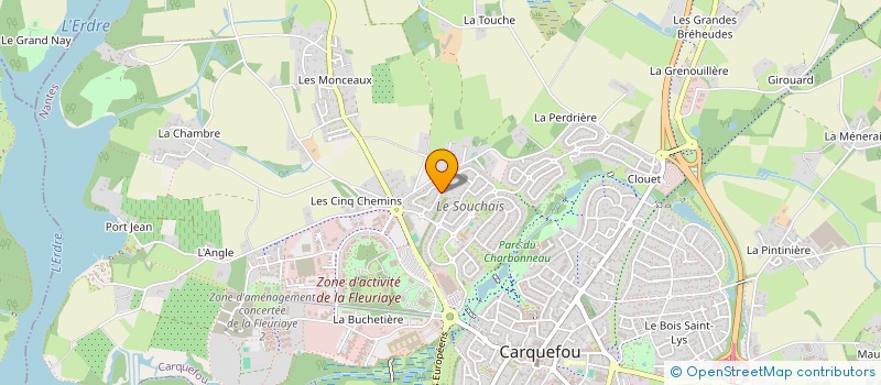 localisation de l'entreprise GEOASIA à CARQUEFOU