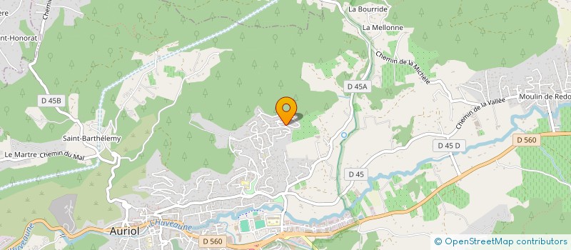 localisation de l'entreprise GEOBIOLOGIE A L'UNISSONS SUD-EST  AURIOL