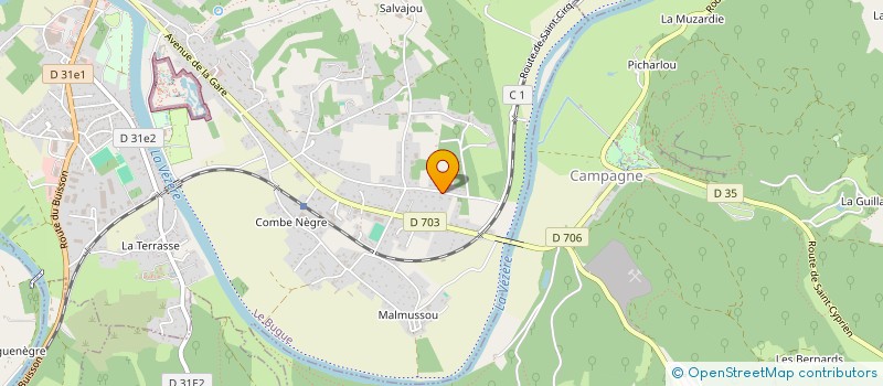 localisation de l'entreprise GEOBIOTA  LE BUGUE