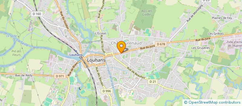 localisation de l'entreprise GEOBRESSE à LOUHANS