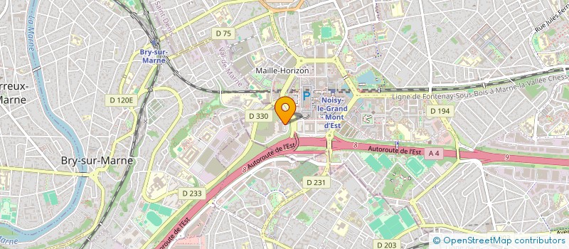 localisation de l'entreprise GEOBRIE  NOISY-LE-GRAND