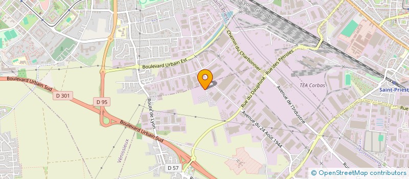 localisation de l'entreprise GEOCAD à CORBAS