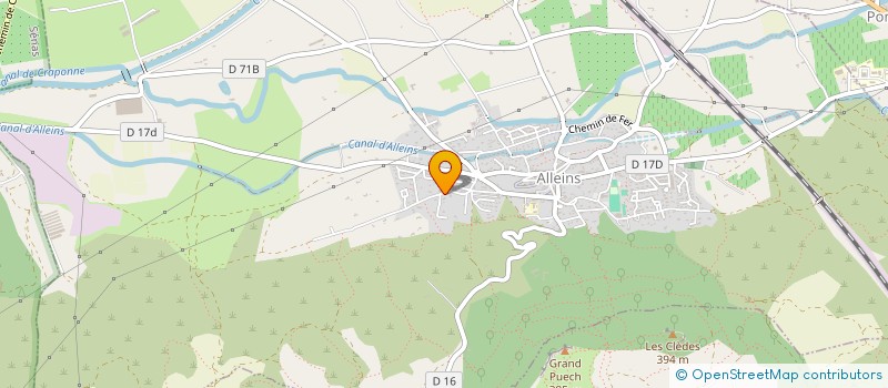 localisation de l'entreprise GEOCEL  ALLEINS