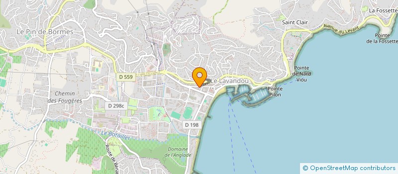 localisation de l'entreprise GEOCENA à LE LAVANDOU