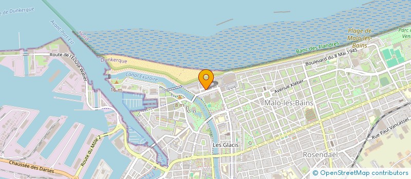 localisation de l'entreprise GEOCHRIS à DUNKERQUE