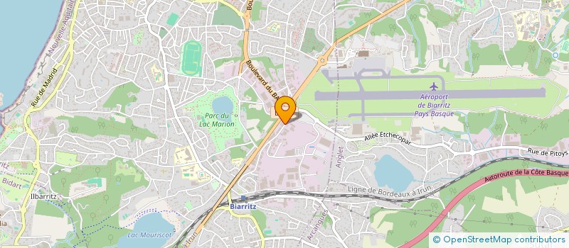 localisation de l'entreprise GEOCLIMATIC à BIARRITZ