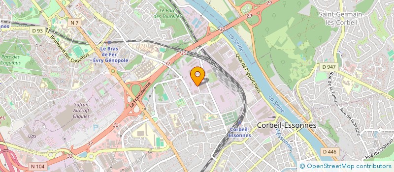 localisation de l'entreprise GEOCOMMUNICATION ET NETWORKS à BOBIGNY