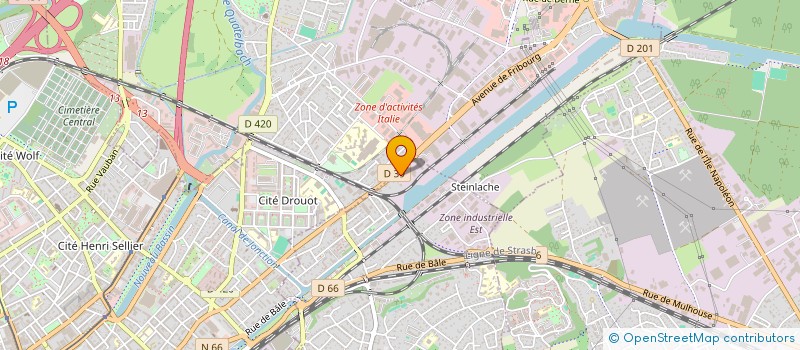 localisation de l'entreprise GEOCONNECTICS  RIEDISHEIM