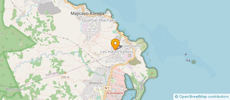 localisation de l'entreprise GEOCONSUL MAYOTTE à MAMOUDZOU