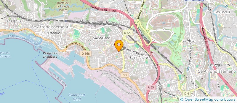 localisation de l'entreprise GEOCORAIL à MARSEILLE