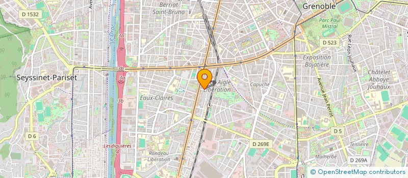 localisation de l'entreprise GEODAISICS à GRENOBLE