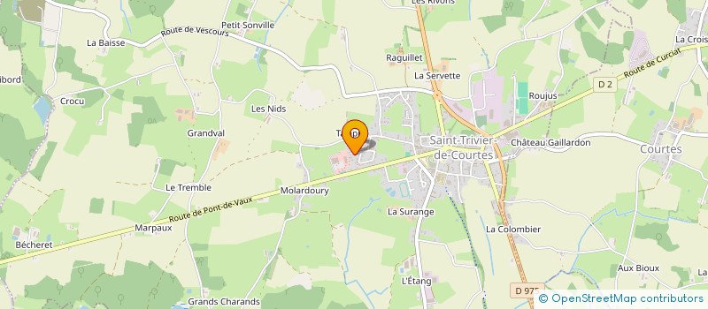 localisation de l'entreprise GEODALBON  SAINT-TRIVIER-DE-COURTES