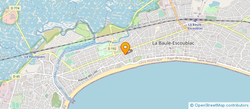 localisation de l'entreprise GEODE à LA BAULE-ESCOUBLAC
