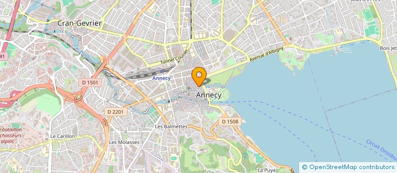 localisation de l'entreprise GEODE à ANNECY