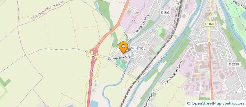 localisation de l'entreprise GEODE à VILLENOY
