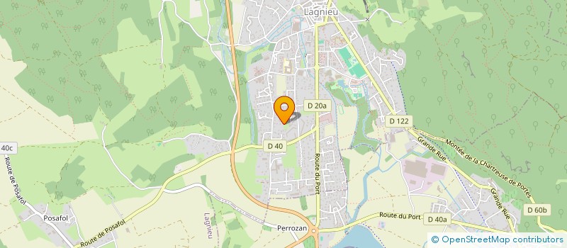 localisation de l'entreprise GEODE à LAGNIEU