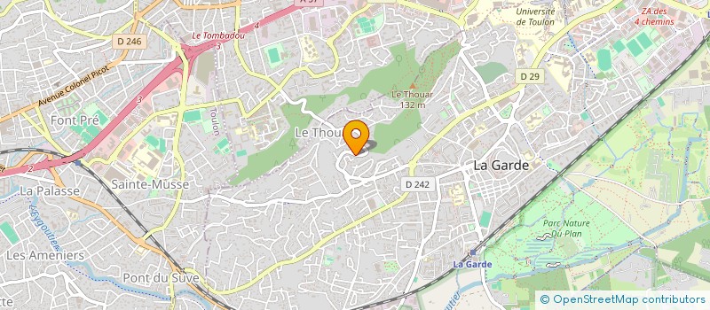 localisation de l'entreprise GEODE-EXPERTISES à LA GARDE