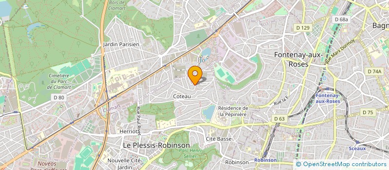localisation de l'entreprise GEODESIE à LE PLESSIS-ROBINSON