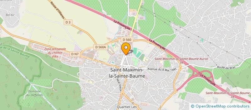 localisation de l'entreprise GEODEVICE à SAINT-MAXIMIN-LA-SAINTE-BAUME