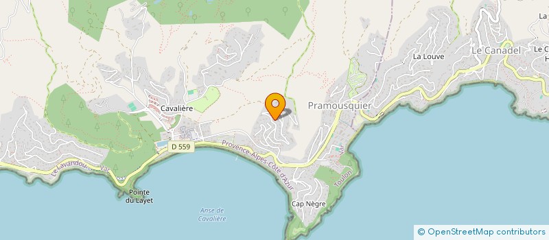 localisation de l'entreprise GEODI à LE LAVANDOU