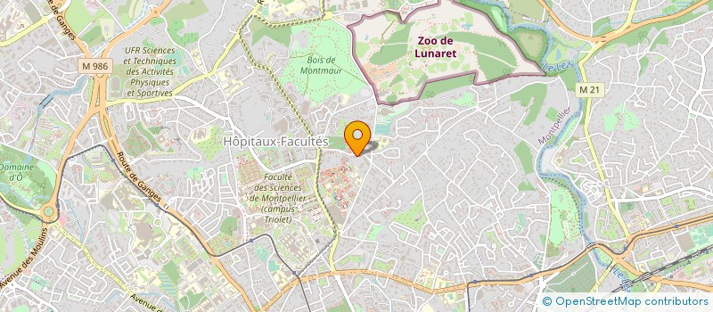 localisation de l'entreprise GEODIMENSIONS à MONTPELLIER