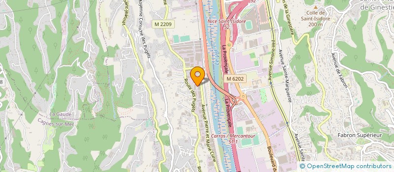 localisation de l'entreprise GEODIS D&E ALPES MARITIMES  SAINT LAURENT DU VAR