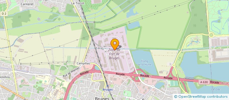 localisation de l'entreprise GEODIS D&E AQUITAINE à BRUGES