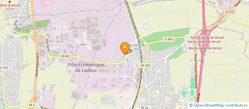 localisation de l'entreprise GEODIS D&E AUVERGNE à GERZAT