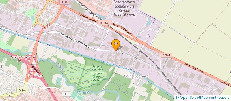 localisation de l'entreprise GEODIS D&E CHAMPAGNE-ARDENNE  REIMS