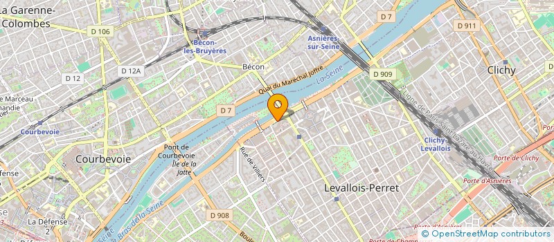 localisation de l'entreprise GEODIS D&E DAUPHINE à LEVALLOIS-PERRET