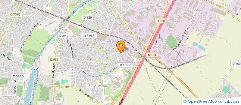 localisation de l'entreprise GEODIS D&E EURE ET LOIR à LE COUDRAY