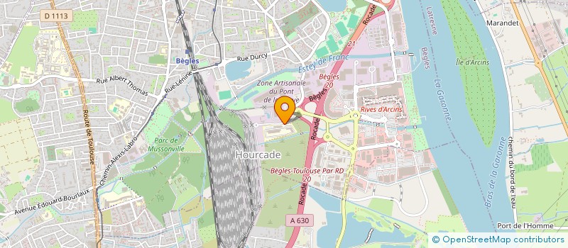localisation de l'entreprise GEODIS D&E GIRONDE à BEGLES