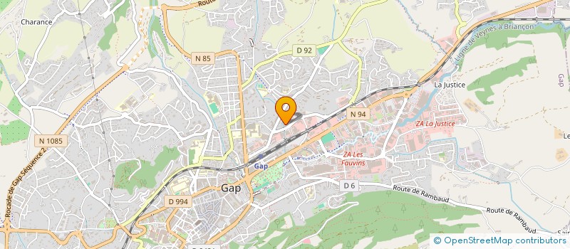 localisation de l'entreprise GEODIS D&E HAUTES ALPES  GAP