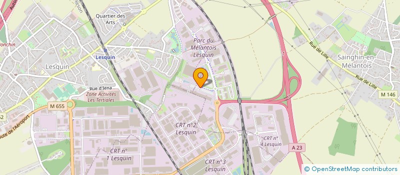 localisation de l'entreprise GEODIS D&E LILLE EXPRESS  SAINGHIN-EN-MELANTOIS