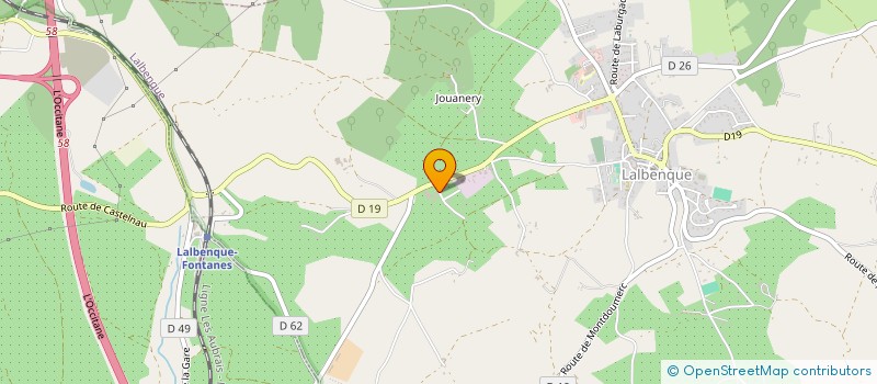 localisation de l'entreprise GEODIS D&E LOT à FONTANES