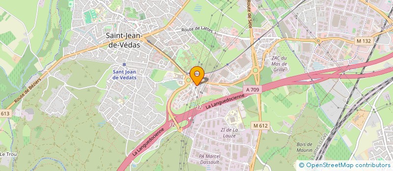 localisation de l'entreprise GEODIS D&E MEDITERRANEE à SAINT-JEAN-DE-VEDAS