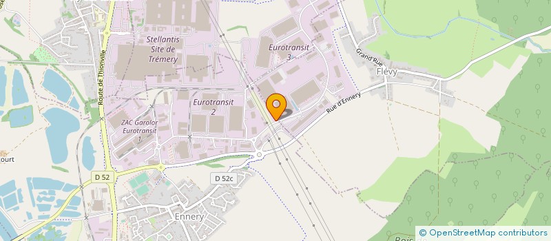 localisation de l'entreprise GEODIS D&E MOSELLE à FLEVY
