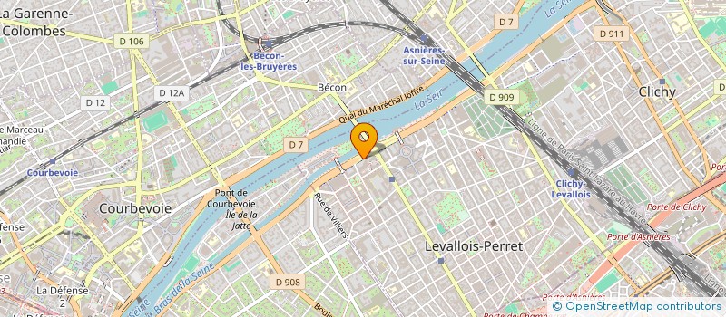 localisation de l'entreprise GEODIS D&E OISE à LEVALLOIS-PERRET