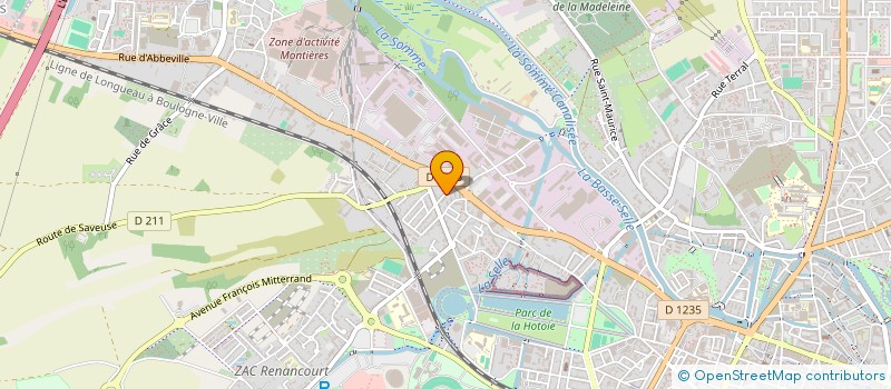 localisation de l'entreprise GEODIS D&E PICARDIE à AMIENS