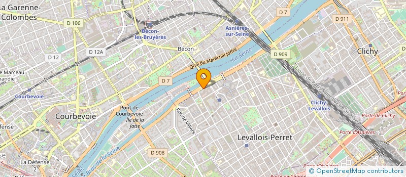 localisation de l'entreprise GEODIS D&E RHONE-ALPES  LEVALLOIS-PERRET