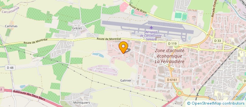 localisation de l'entreprise GEODIS D&E ROUSSILLON à CARCASSONNE