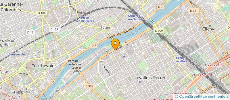 localisation de l'entreprise GEODIS INTERSERVICES à LEVALLOIS-PERRET