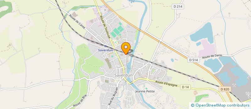 localisation de l'entreprise GEODOC à SAVERDUN