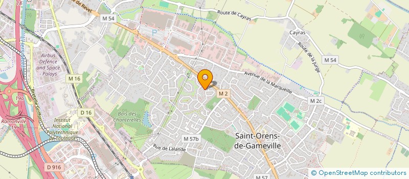 localisation de l'entreprise GEODRILL INGENIERIE à SAINT-ORENS-DE-GAMEVILLE